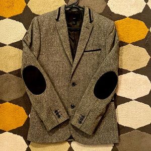 H&M Charcoal Gray Slim Fit Sports Blazer